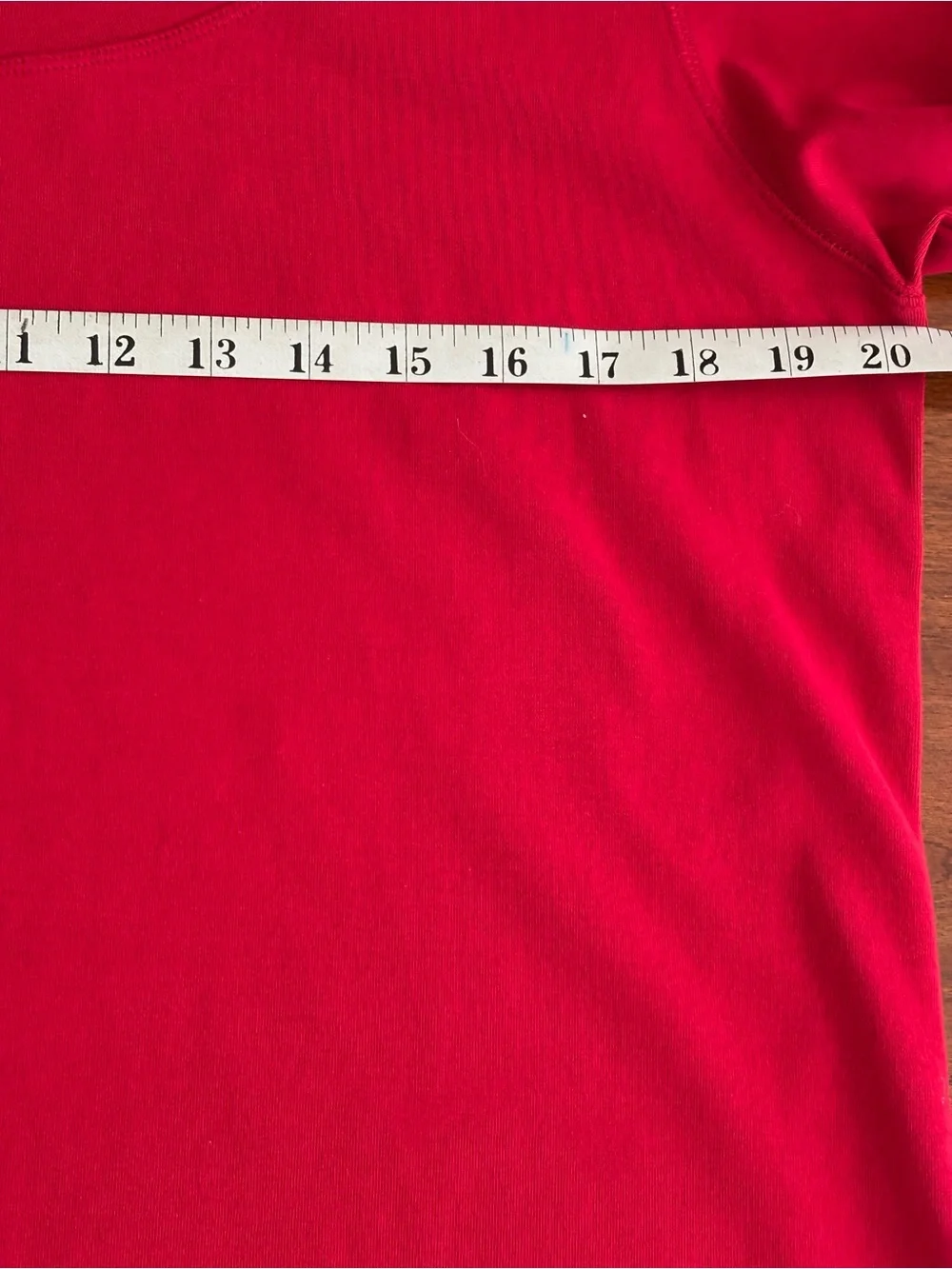 Chico's Scoop Neck Short Sleeve Top — Crimson Red - Picture 4 of 5